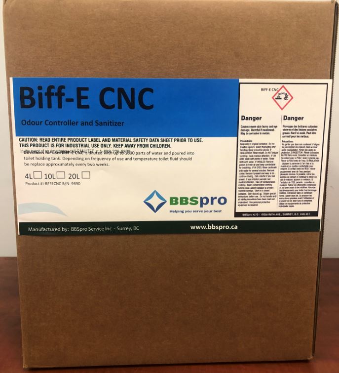 Biff-E CNC (Odour Control – Portable Toilets)
