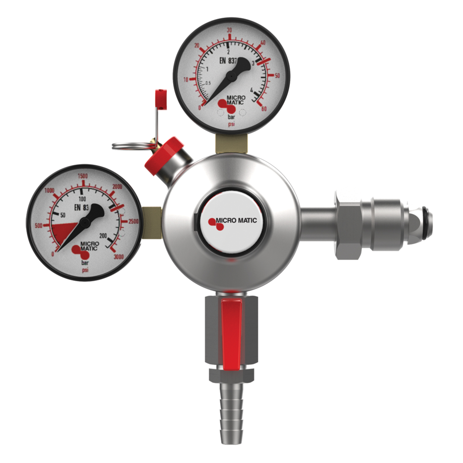 Beer Regulators – Double Gauge – Draft Beer Nitrogen Gas Regulator