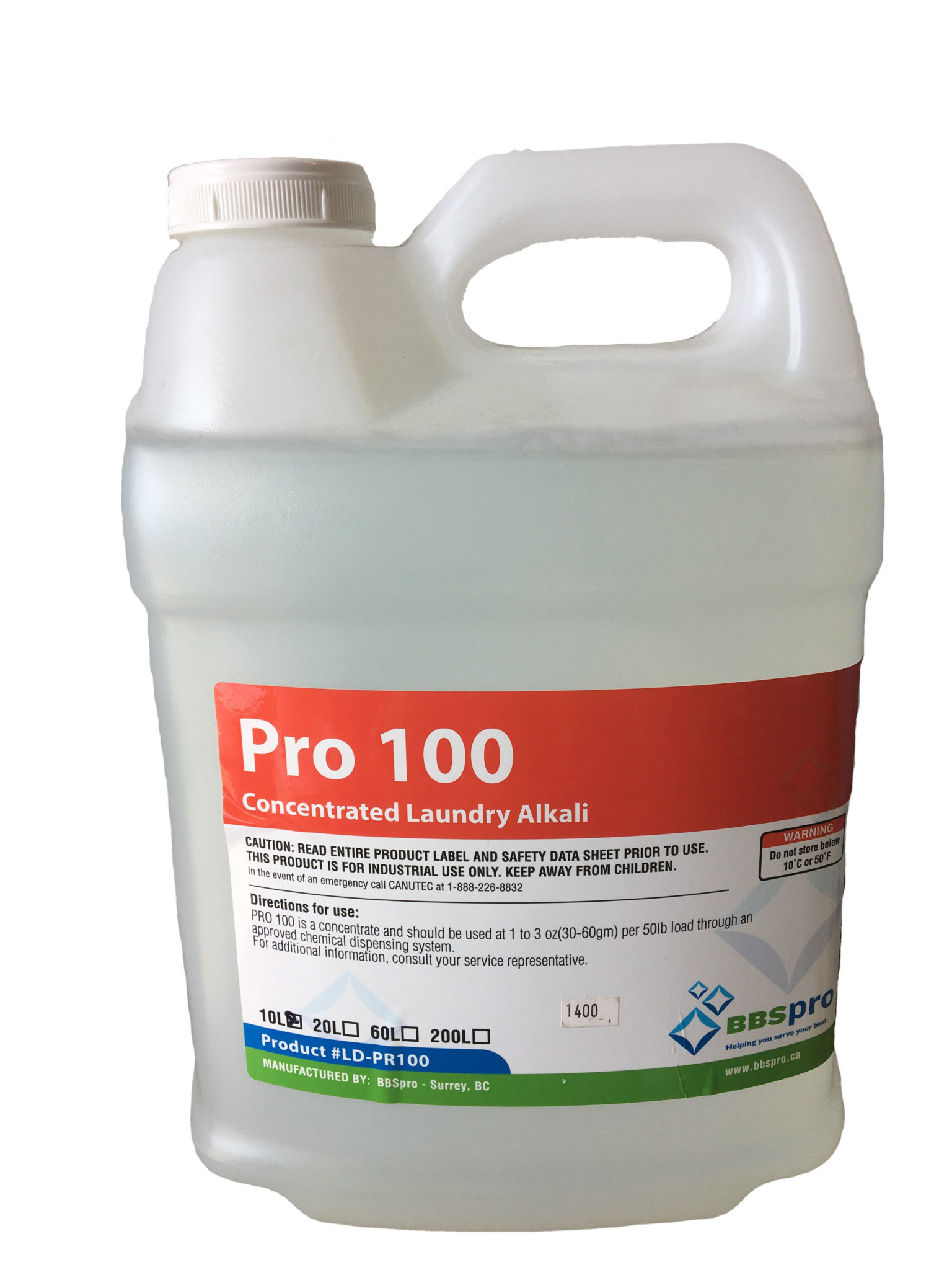 Pro 100 Commercial Laundry Chemicals, Institutional Chemical Supplier BBSPro